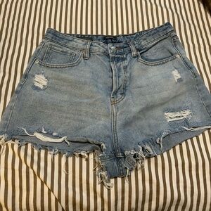 Wild Fable Light Blue Distressed Jean Shorts